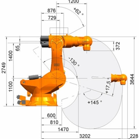 Промышленный робот KUKA KR 1000 1300 titan PA