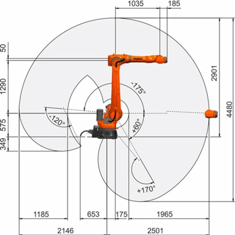 Промышленный робот KUKA KR50 R2500