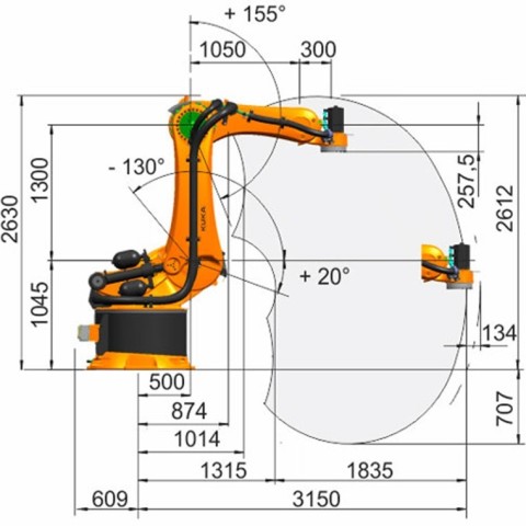 Промышленный робот KUKA KR470-2PA